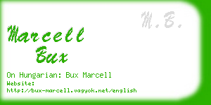 marcell bux business card